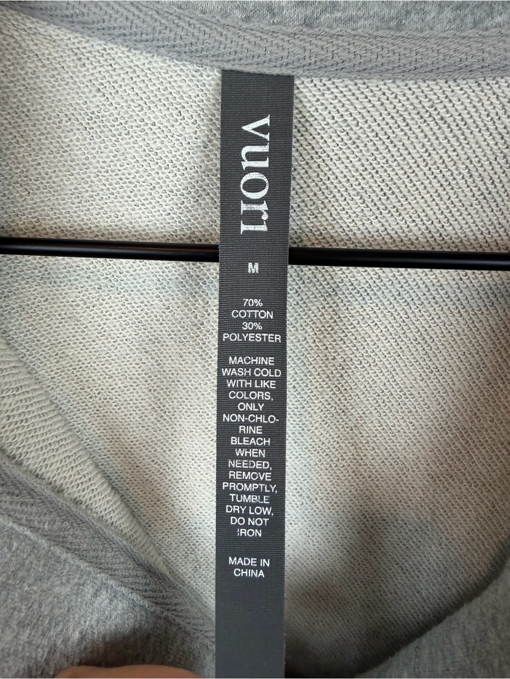 Vuori Sedona Polo Light Gray Pullover Sweatshirt Medium - Picture 13 of 13